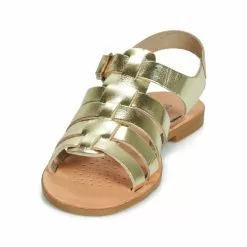 Chaussures Fille Geox - J SANDAL VIOLETTE GI Doré -France CHAUSSURES DE SPORT Soldes Boutique 11333024 500 C