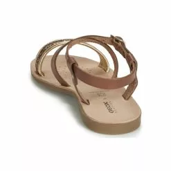 Chaussures Fille Geox - J SANDAL VIOLETTE GI Marron -France CHAUSSURES DE SPORT Soldes Boutique 11333028 500 E