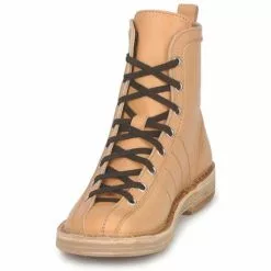 Chaussures Femme Swedish Hasbeens - VINTAGE BOWLING BOOT Beige -France CHAUSSURES DE SPORT Soldes Boutique 120171 500 C