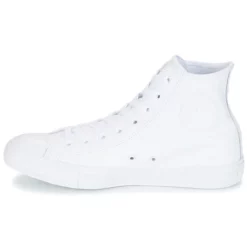 Chaussures Converse - CHUCK TAYLOR ALL STAR LEATHER HI Blanc -France CHAUSSURES DE SPORT Soldes Boutique 130168 500 D