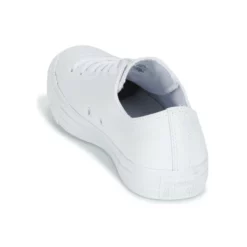 Chaussures Converse - CHUCK TAYLOR ALL STAR LEATHER OX Blanc -France CHAUSSURES DE SPORT Soldes Boutique 130170 500 E