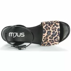 Chaussures Femme Mjus - CHAT LEO Noir / Léopard -France CHAUSSURES DE SPORT Soldes Boutique 13207316 500 F