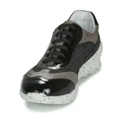 Chaussures Fille Ikks - FIONA Noir / Argenté -France CHAUSSURES DE SPORT Soldes Boutique 15331018 500 C