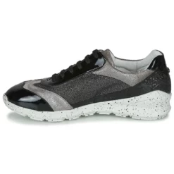 Chaussures Fille Ikks - FIONA Noir / Argenté -France CHAUSSURES DE SPORT Soldes Boutique 15331018 500 D