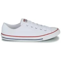 Chaussures Femme Converse - CHUCK TAYLOR ALL STAR DAINTY CANVAS OX Blanc -France CHAUSSURES DE SPORT Soldes Boutique 15514165 500 B