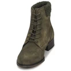 Chaussures Femme André - GODILLETTE Kaki -France CHAUSSURES DE SPORT Soldes Boutique 16106600 500 C