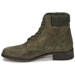 Chaussures Femme André - GODILLETTE Kaki -France CHAUSSURES DE SPORT Soldes Boutique 16106600 500 D