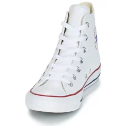 Chaussures Converse - CHUCK TAYLOR ALL STAR LEATHER HI Blanc -France CHAUSSURES DE SPORT Soldes Boutique 161231 500 C