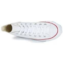 Chaussures Converse - CHUCK TAYLOR ALL STAR LEATHER HI Blanc -France CHAUSSURES DE SPORT Soldes Boutique 161231 500 F