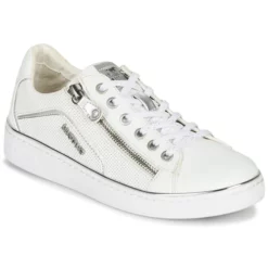 Chaussures Femme Mustang - MIMIRA Blanc / Argent