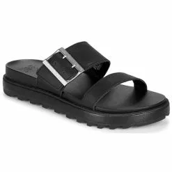 Chaussures Femme Sorel - ROAMING BUCKLE SLIDE Noir