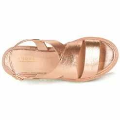 Chaussures Femme André - EULALIE Doré -France CHAUSSURES DE SPORT Soldes Boutique 16734972 500 F