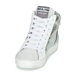 Chaussures Femme Meline - IN1363 Blanc / Argent -France CHAUSSURES DE SPORT Soldes Boutique 17658286 500 C