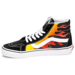 Chaussures Vans - SK8-HI REISSUE Noir / Flame -France CHAUSSURES DE SPORT Soldes Boutique 17687512 500 D
