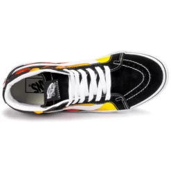Chaussures Vans - SK8-HI REISSUE Noir / Flame -France CHAUSSURES DE SPORT Soldes Boutique 17687512 500 F