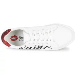 Chaussures Femme Bons Baisers De Paname - SIMONE AMOUR/HAINE Blanc -France CHAUSSURES DE SPORT Soldes Boutique 17837739 500 F