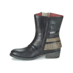 Chaussures Femme Kickers - AMERIKO Noir / Gris -France CHAUSSURES DE SPORT Soldes Boutique 1798581 500 D