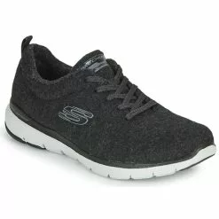 Chaussures Femme Skechers - FLEX APPEAL 3.0 PLUSH JOY Noir