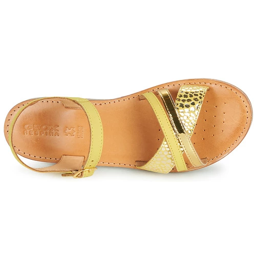 Chaussures Fille Geox - J SANDAL EOLIE GIRL Jaune / Doré 8 Chaussures Fille Geox - J SANDAL EOLIE GIRL Jaune / Doré – Image 6
