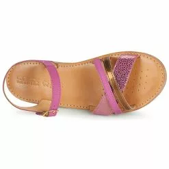 Chaussures Fille Geox - J SANDAL EOLIE GIRL Rose / Doré 13 Chaussures Fille Geox - J SANDAL EOLIE GIRL Rose / Doré -France CHAUSSURES DE SPORT Soldes Boutique 18418956 500 F