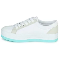 Chaussures Femme Guess - BRODEY Blanc / Bleu 11 Chaussures Femme Guess - BRODEY Blanc / Bleu -France CHAUSSURES DE SPORT Soldes Boutique 18592788 500 D