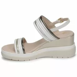 Chaussures Femme Lumberjack - ELAINE Blanc / Beige -France CHAUSSURES DE SPORT Soldes Boutique 18677621 500 D