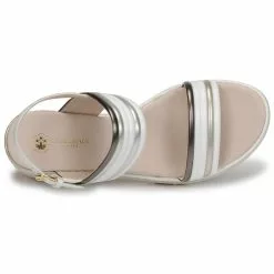 Chaussures Femme Lumberjack - ELAINE Blanc / Beige -France CHAUSSURES DE SPORT Soldes Boutique 18677621 500 F