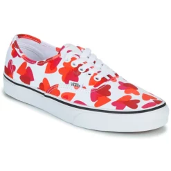 Chaussures Femme Vans - AUTHENTIC Blanc / Rouge