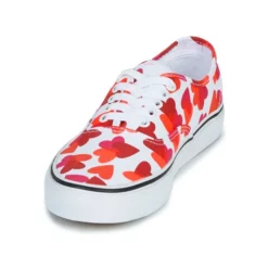 Chaussures Femme Vans - AUTHENTIC Blanc / Rouge -France CHAUSSURES DE SPORT Soldes Boutique 18683698 500 C