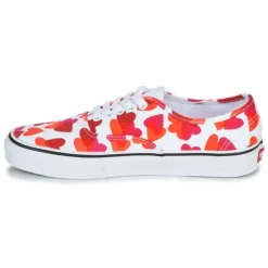 Chaussures Femme Vans - AUTHENTIC Blanc / Rouge -France CHAUSSURES DE SPORT Soldes Boutique 18683698 500 D