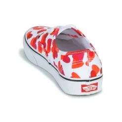 Chaussures Femme Vans - AUTHENTIC Blanc / Rouge -France CHAUSSURES DE SPORT Soldes Boutique 18683698 500 E