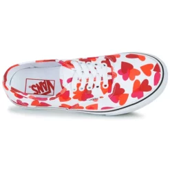 Chaussures Femme Vans - AUTHENTIC Blanc / Rouge -France CHAUSSURES DE SPORT Soldes Boutique 18683698 500 F