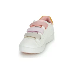 Chaussures Fille Geox - SILENEX GIRL Blanc / Rose / Beige -France CHAUSSURES DE SPORT Soldes Boutique 18764287 500 C