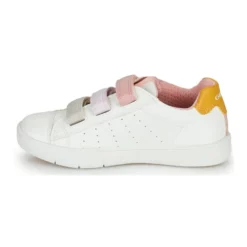 Chaussures Fille Geox - SILENEX GIRL Blanc / Rose / Beige -France CHAUSSURES DE SPORT Soldes Boutique 18764287 500 D