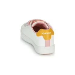 Chaussures Fille Geox - SILENEX GIRL Blanc / Rose / Beige -France CHAUSSURES DE SPORT Soldes Boutique 18764287 500 E