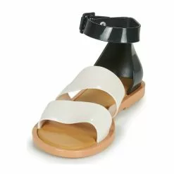 Chaussures Femme Melissa - MELISSA MODEL SANDAL Blanc / Noir -France CHAUSSURES DE SPORT Soldes Boutique 18898272 500 C