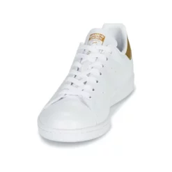 Chaussures Femme Adidas Originals - STAN SMITH W ECO-RESPONSABLE Blanc / Doré -France CHAUSSURES DE SPORT Soldes Boutique 18898722 500 C