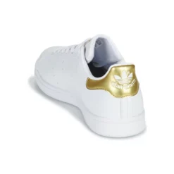 Chaussures Femme Adidas Originals - STAN SMITH W ECO-RESPONSABLE Blanc / Doré -France CHAUSSURES DE SPORT Soldes Boutique 18898722 500 E