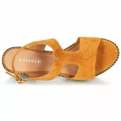 Chaussures Femme Adige - ROMA V7 UNER SAFRAN Marron -France CHAUSSURES DE SPORT Soldes Boutique 18904635 500 F