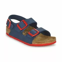 Chaussures Garçon Birkenstock - MILANO Bleu / Rouge