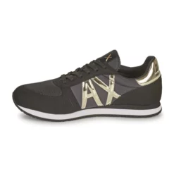 Chaussures Femme Armani Exchange - HALOISE Noir / Doré -France CHAUSSURES DE SPORT Soldes Boutique 19775821 500 D