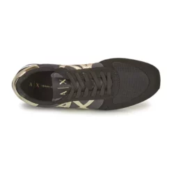 Chaussures Femme Armani Exchange - HALOISE Noir / Doré -France CHAUSSURES DE SPORT Soldes Boutique 19775821 500 F