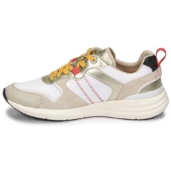 Chaussures Femme Tommy Hilfiger - METALLIC CASUAL RETRO RUNNER Blanc -France CHAUSSURES DE SPORT Soldes Boutique 19818372 500 D
