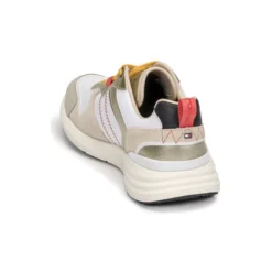 Chaussures Femme Tommy Hilfiger - METALLIC CASUAL RETRO RUNNER Blanc -France CHAUSSURES DE SPORT Soldes Boutique 19818372 500 E