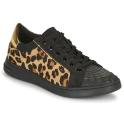 Chaussures Femme Geox - JAYSEN Noir / Léopard