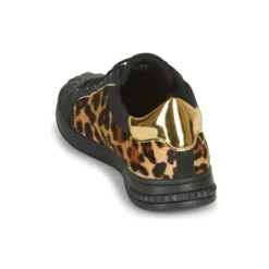 Chaussures Femme Geox - JAYSEN Noir / Léopard -France CHAUSSURES DE SPORT Soldes Boutique 19832493 500 E