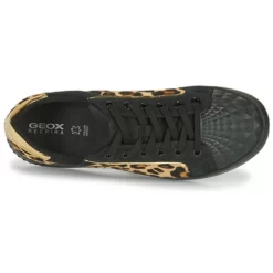 Chaussures Femme Geox - JAYSEN Noir / Léopard -France CHAUSSURES DE SPORT Soldes Boutique 19832493 500 F