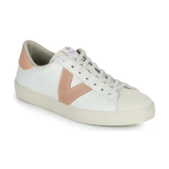 Chaussures Femme Victoria - BERLIN PIEL CONTRASTE Blanc / Rose