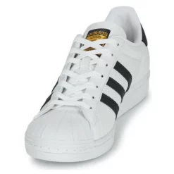 Chaussures Adidas Originals - SUPERSTAR VEGAN Blanc / Noir -France CHAUSSURES DE SPORT Soldes Boutique 19933727 500 C