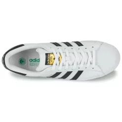 Chaussures Adidas Originals - SUPERSTAR VEGAN Blanc / Noir -France CHAUSSURES DE SPORT Soldes Boutique 19933727 500 F